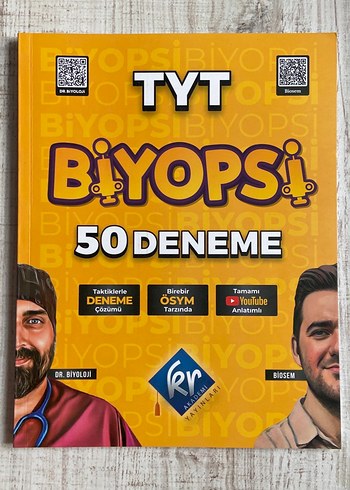 TYT Biyopsi 50 Deneme Sınavı KR Akademi Yayınları