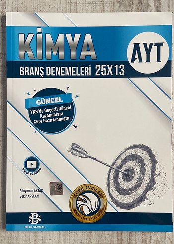 Bilgi Sarmal Yayınları AYT Kimya Branş Denemeleri 25x13