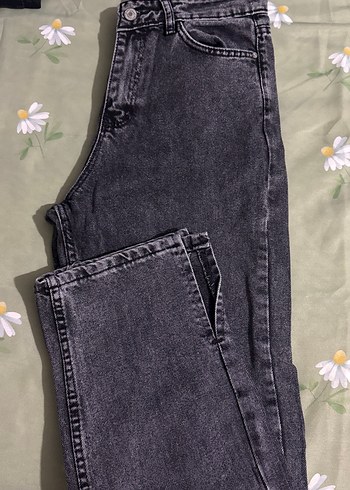 Gri Regular Fit Kadın Denim Pantolon