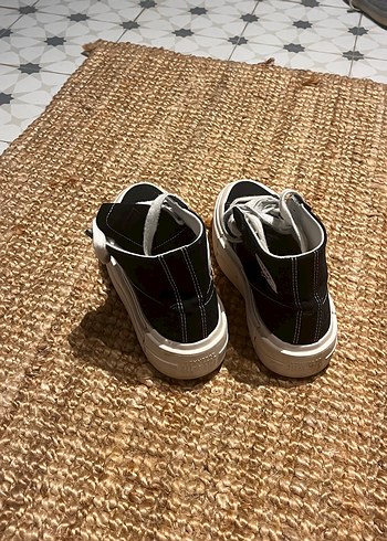 37,5 Beden Converse Siyah Platform Topuklu Bağcıklı Kadın Spor Ayakkabı