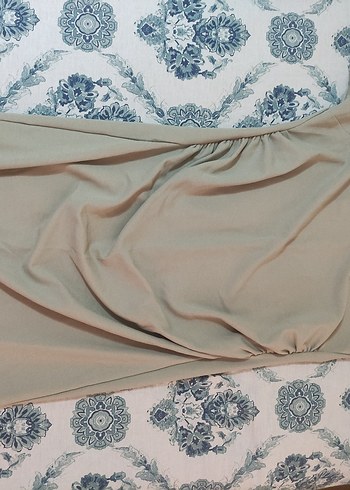 yeşil Kısa Kollu Hamile Midi Elbise - Görsel 8