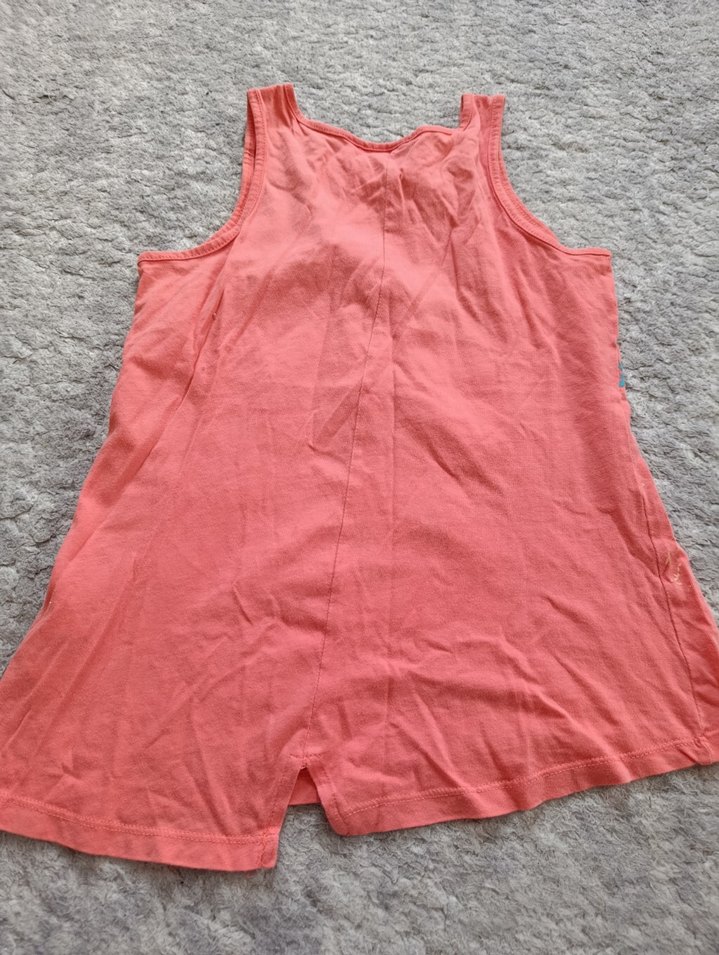 Kız Çocuk Pembe Fırfırlı Askısız Tişört - Görsel 2