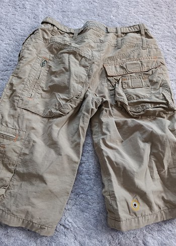 Bej Keten Erkek Midi Şort - Görsel 4