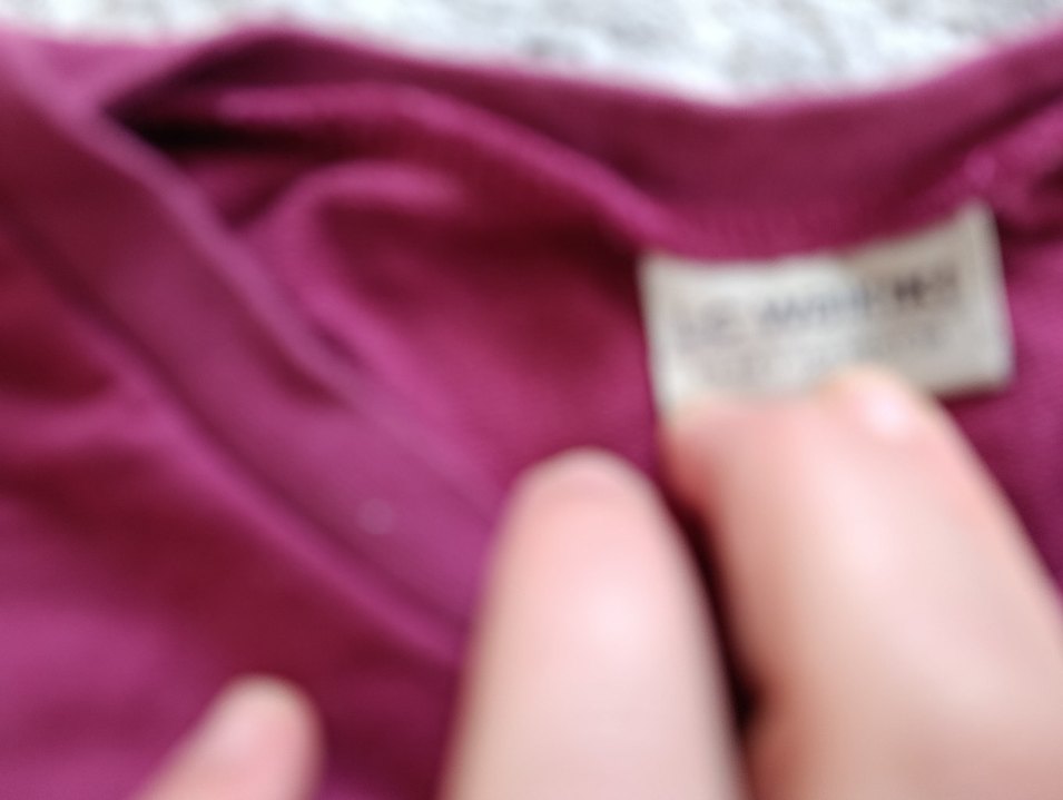 Bordo Kız Çocuk Uzun Kollu Keten Tişört - Görsel 3