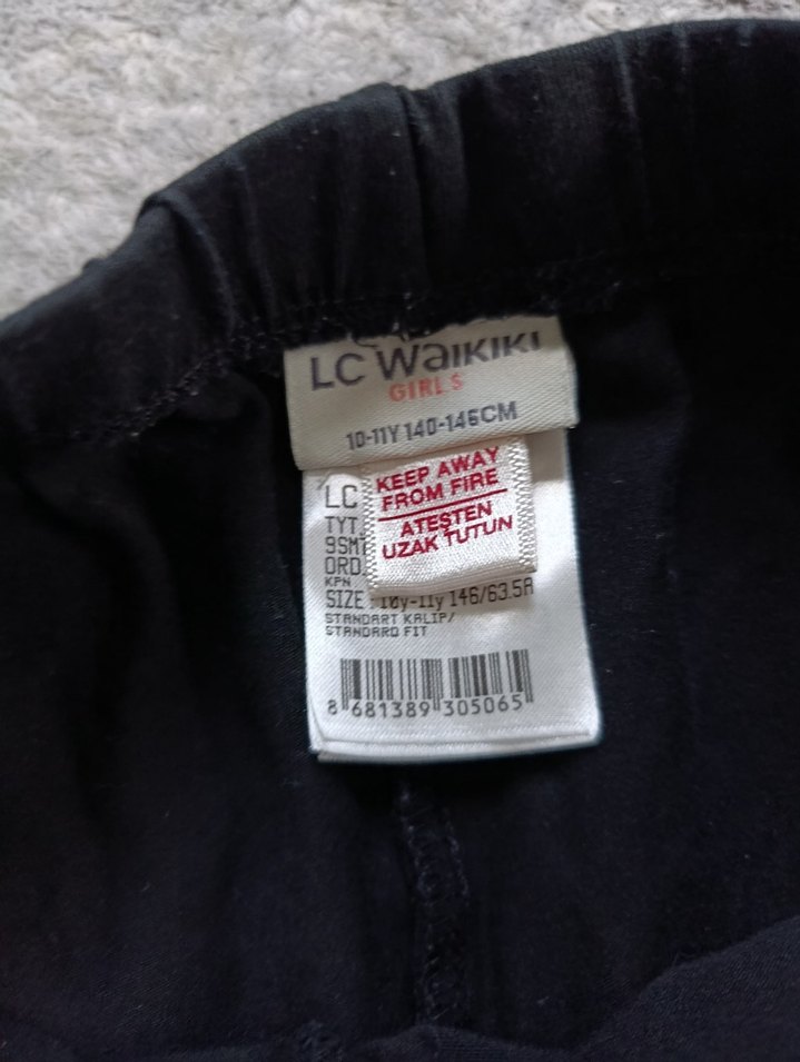 Dantelli Siyah Kız Tayt - Görsel 4