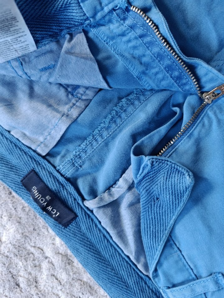 Erkek Mavi Denim Mini Şort - Görsel 3