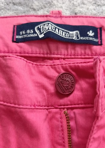 Pembe Rahat Kesim Kadın Kumaş Pantolon - Görsel 2