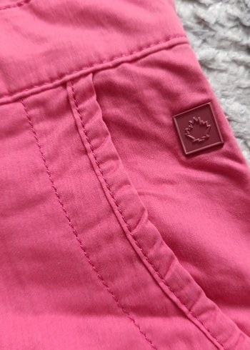 Pembe Rahat Kesim Kadın Kumaş Pantolon - Görsel 3