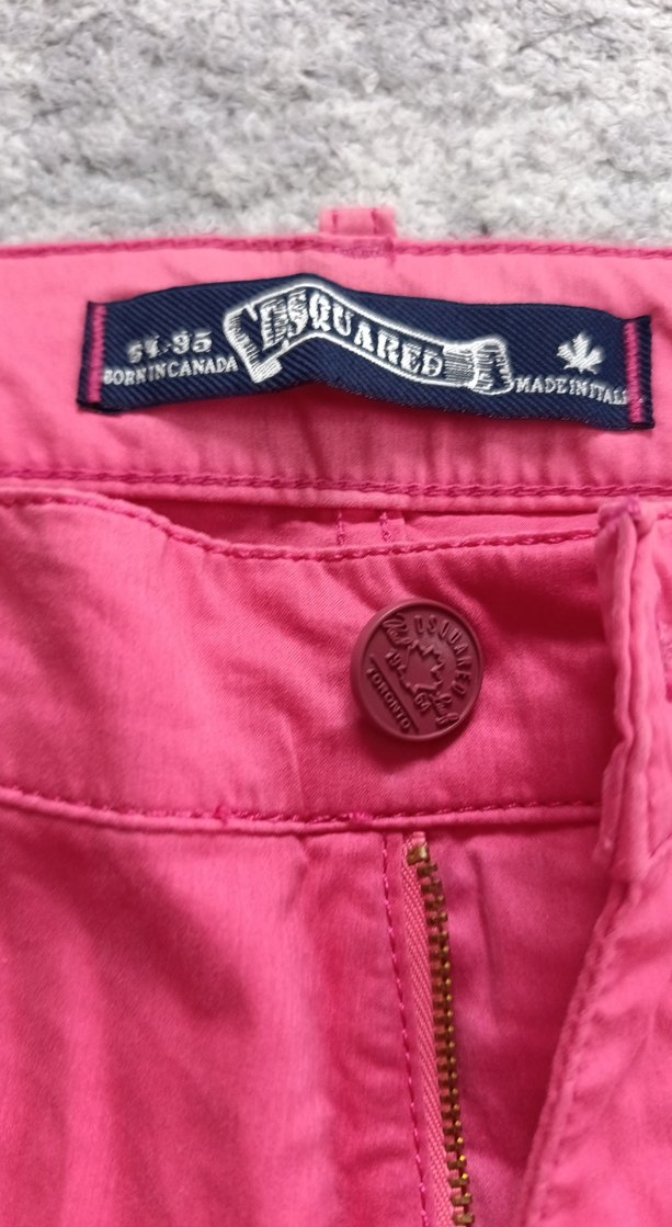 Pembe Rahat Kesim Kadın Kumaş Pantolon - Görsel 2