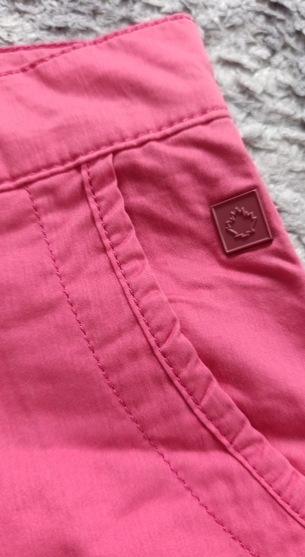 Pembe Rahat Kesim Kadın Kumaş Pantolon - Görsel 3