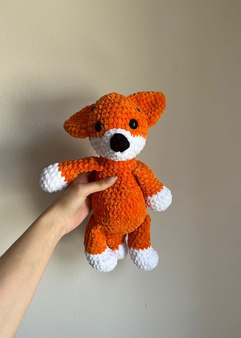 Diğer Renkli Turuncu Peluş Tilki Oyuncak