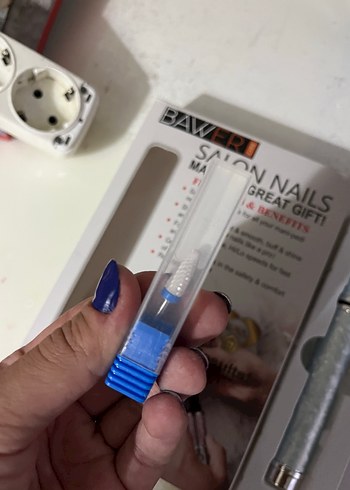 Şarjlı Gri Salon Tırnak Bakım Cihazı - Görsel 4