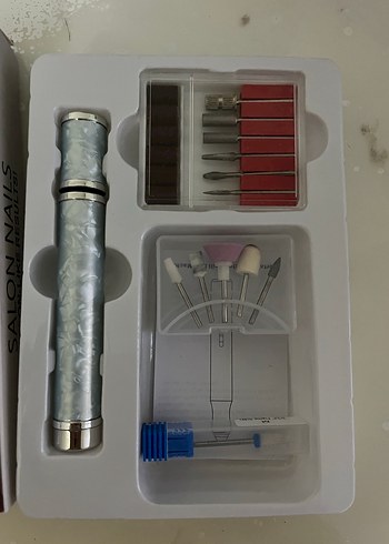 Şarjlı Gri Salon Tırnak Bakım Cihazı - Görsel 2