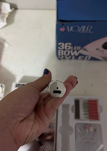 Şarjlı Gri Salon Tırnak Bakım Cihazı - Görsel 6