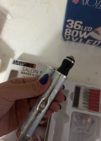 Şarjlı Gri Salon Tırnak Bakım Cihazı - Görsel 5