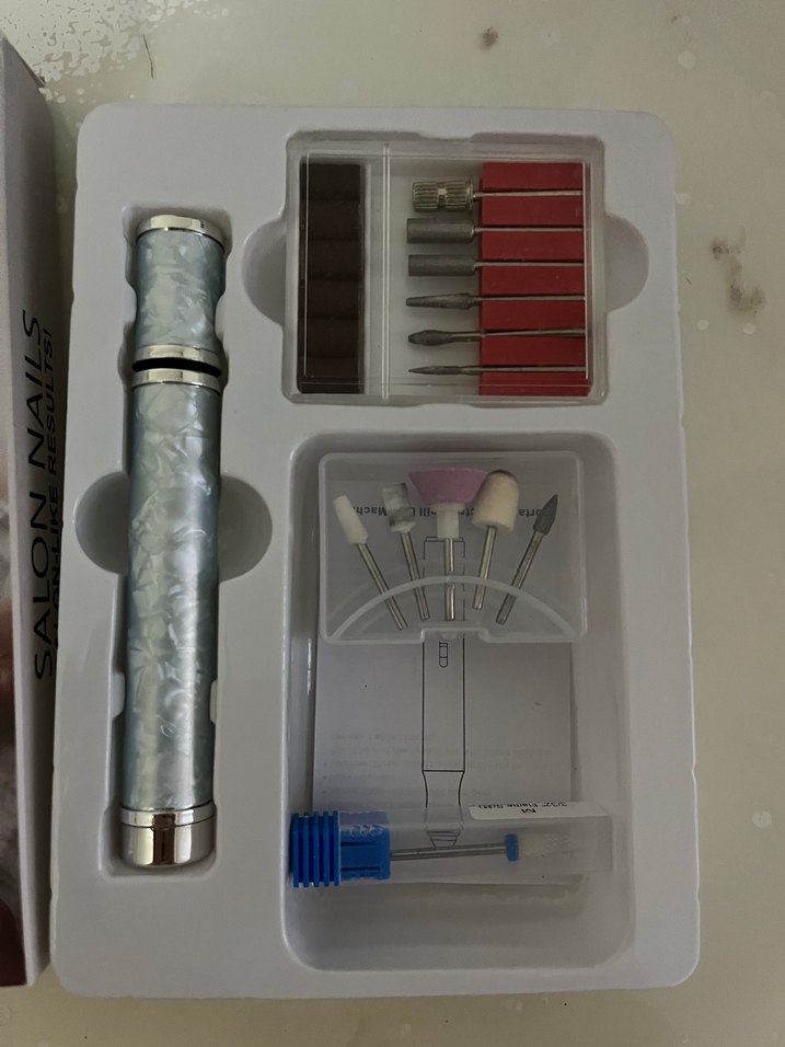 Şarjlı Gri Salon Tırnak Bakım Cihazı - Görsel 2