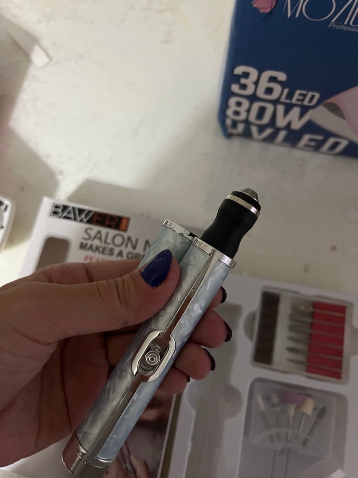 Şarjlı Gri Salon Tırnak Bakım Cihazı - Görsel 5