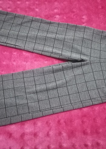 Düğmeli Gri Ekose çocuk Pantolon - Görsel 2