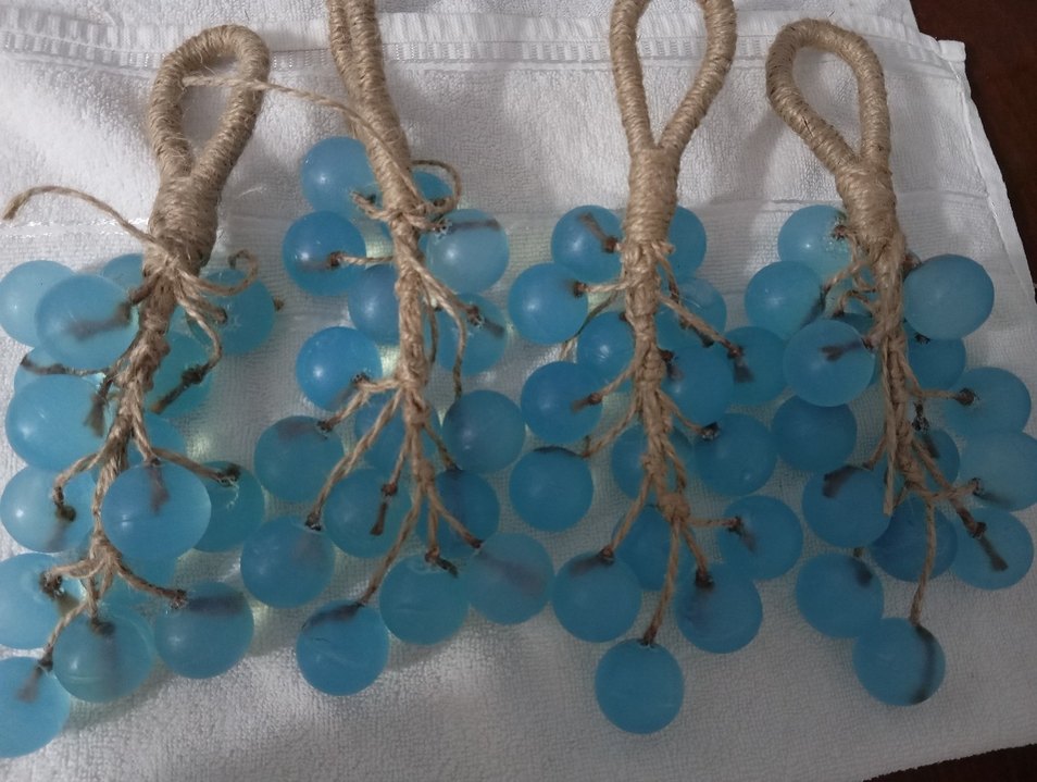 Üzüm Görünümlü Dekoratif okyanus kokulu el yapımı Sabun - Görsel 2