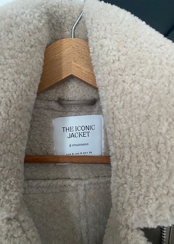 Kadın Bej Süet Kürklü Ceket - Görsel 3