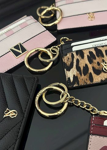 Victoria s Secret Victoria's Secret Kartlık Deri Kadın Cüzdanı - Fermuarlı,