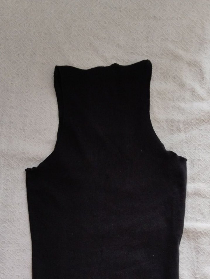 Pull&Bear Kolsuz Uzun Siyah Elbise - Görsel 4