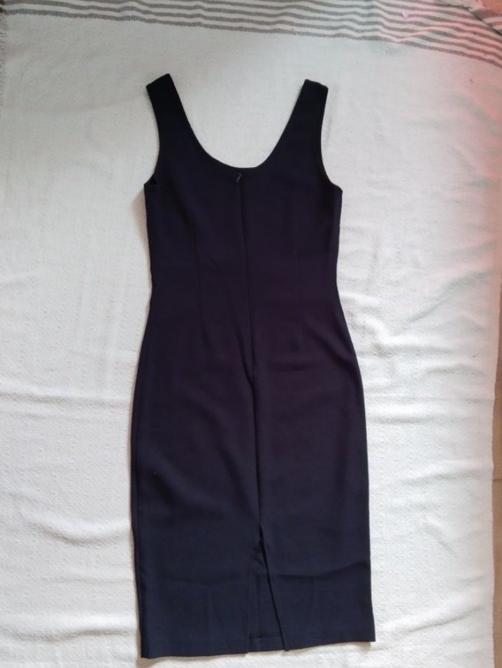 Siyah Fermuarlı Elbise - Görsel 2