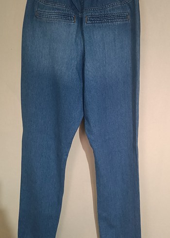 River Island Kadın Lacivert Rahat Kesim Midi Kot Pantolon
