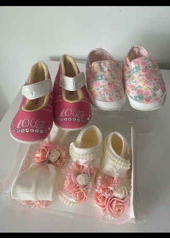 Kız Bebek Pembe İlk Adım Ayakkabısı - Görsel 4