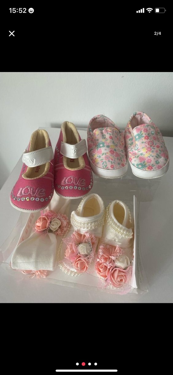 Kız Bebek Pembe İlk Adım Ayakkabısı - Görsel 4