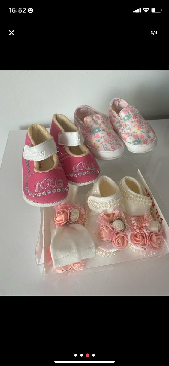Kız Bebek Pembe İlk Adım Ayakkabısı - Görsel 3