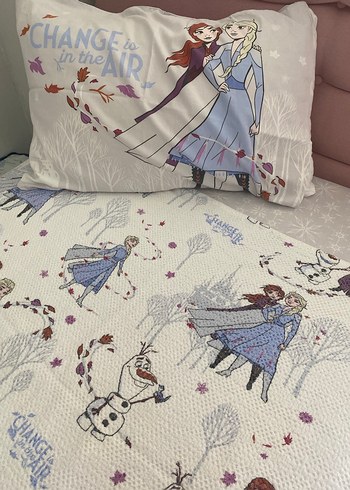 Elsa pike takımı Frozen pike çarşaf ve Yastık Kılıfı - Görsel 4