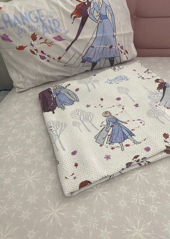 Elsa pike takımı Frozen pike çarşaf ve Yastık Kılıfı - Görsel 2
