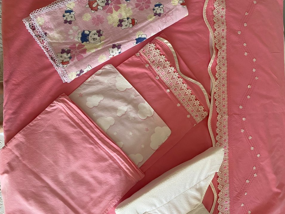 Pembe Nakışlı Çocuk Uyku Seti çocuk nevresim seti - Görsel 4