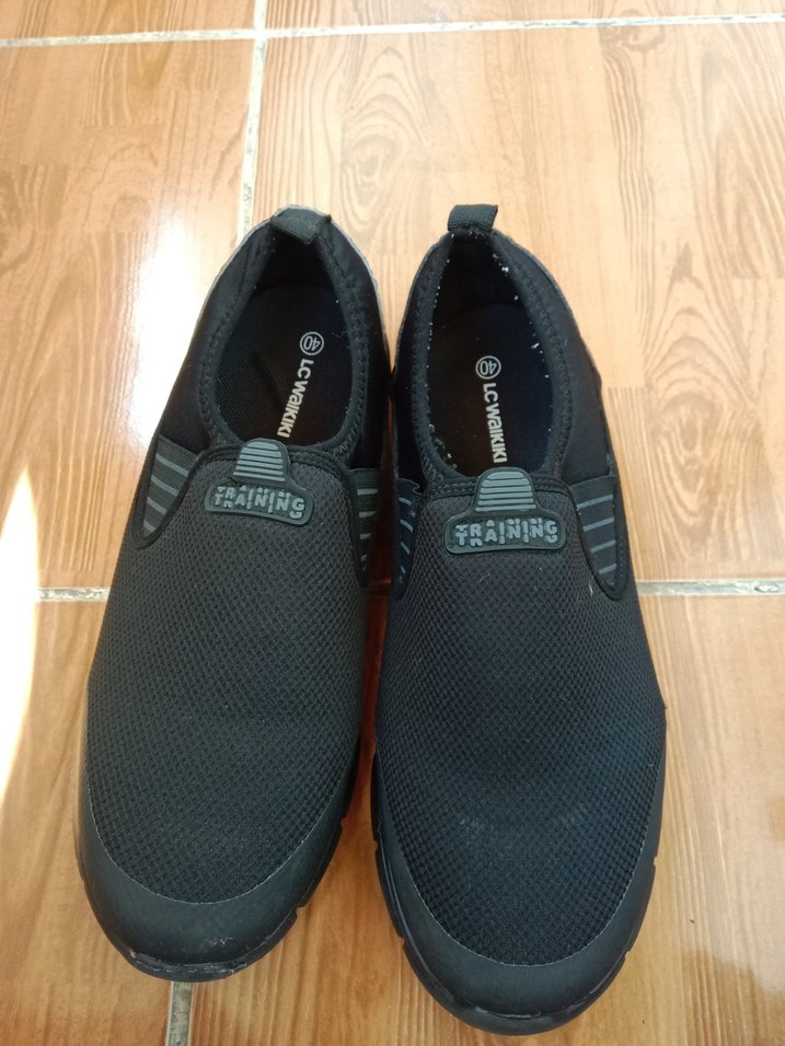 Erkek Siyah Gri Spor Su Ayakkabısı Velcro - Görsel 3