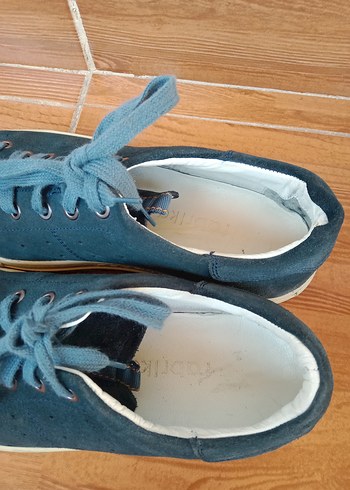 Gri Süet Bağcıklı deri erkek ayakkabı - Görsel 4