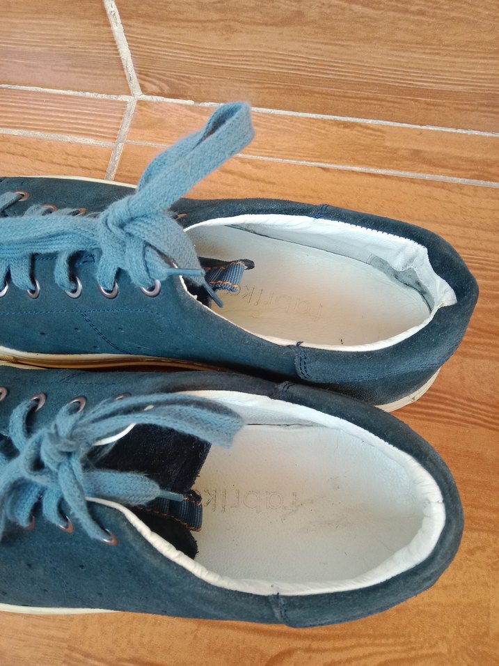 Gri Süet Bağcıklı deri erkek ayakkabı - Görsel 4