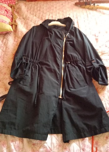 Siyah Kemerli trençkot - Görsel 2