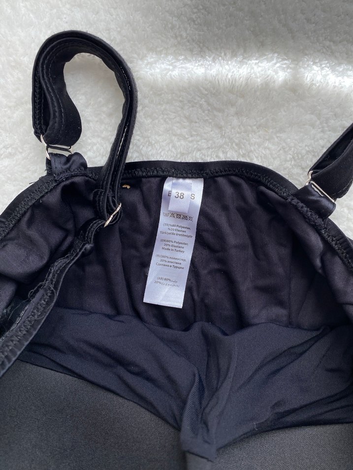 Siyah Strappy Minimalist Mayo - Görsel 2