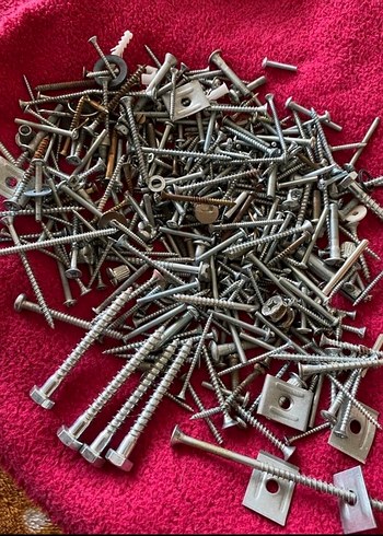 Çeşitli Gri Çiviler ve Bağlantı Elemanları - Görsel 3