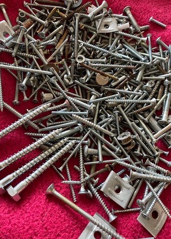 Çeşitli Gri Çiviler ve Bağlantı Elemanları - Görsel 2