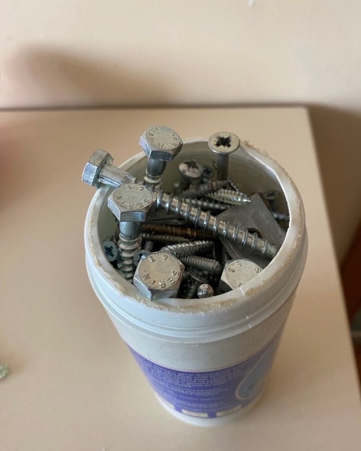 Çeşitli Gri Çiviler ve Bağlantı Elemanları - Görsel 4