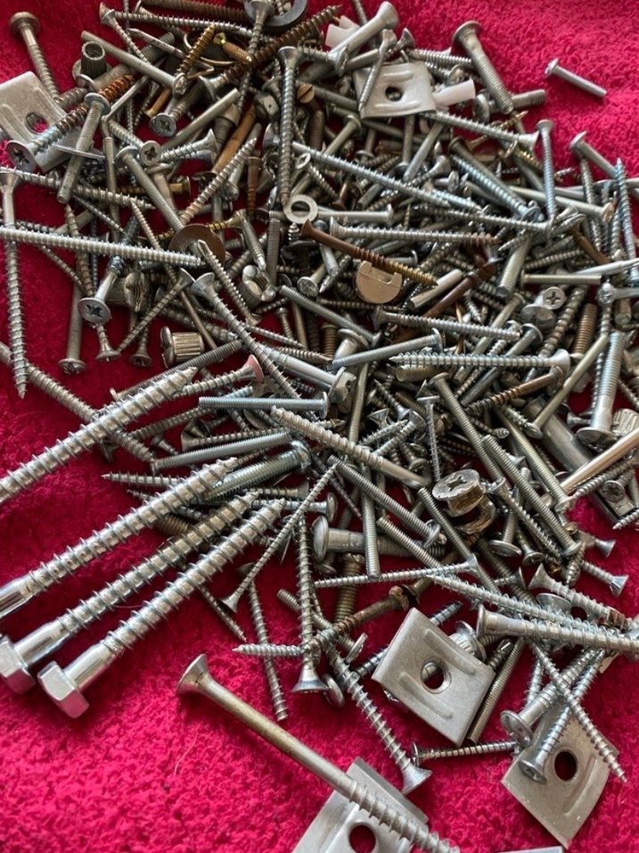 Çeşitli Gri Çiviler ve Bağlantı Elemanları - Görsel 2