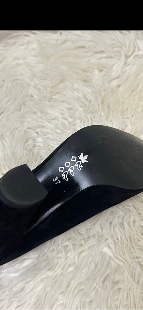 Siyah Süet Topuklu Kadın Stiletto - Görsel 5