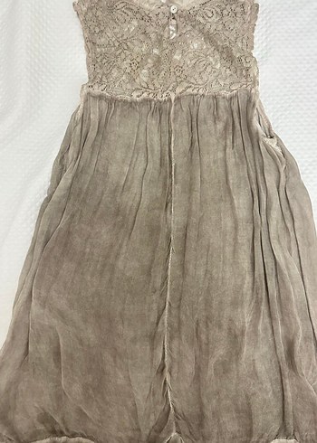 Bohem mini dantelli Elbise - Görsel 2