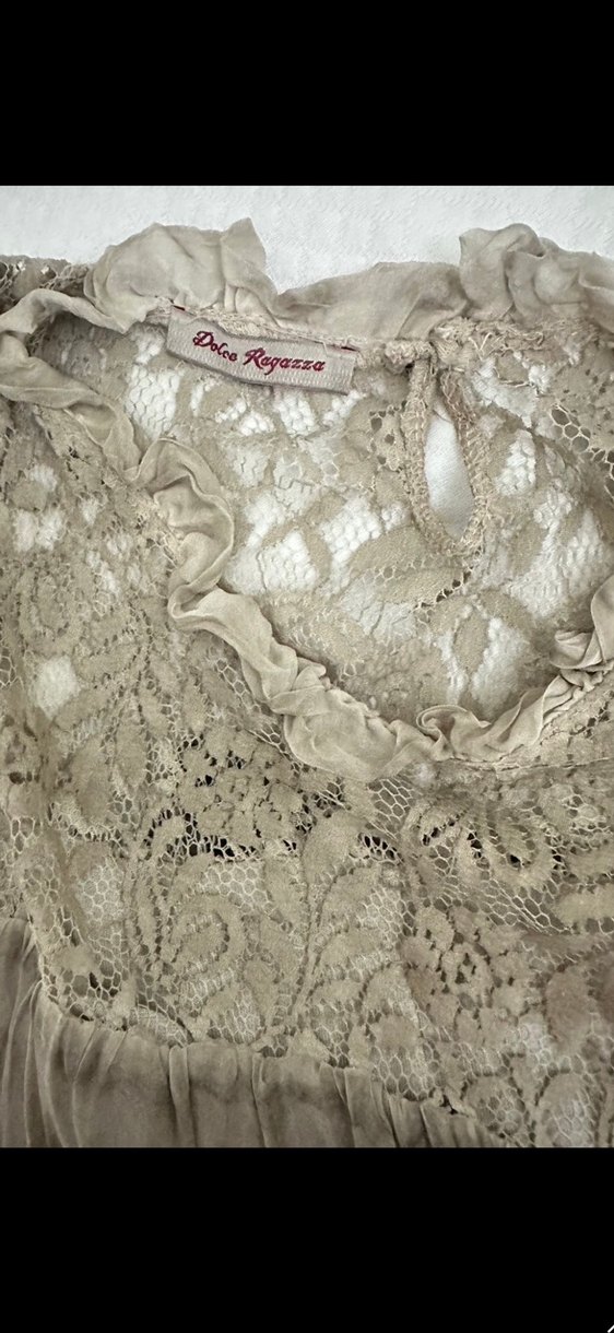 Bohem mini dantelli Elbise - Görsel 3