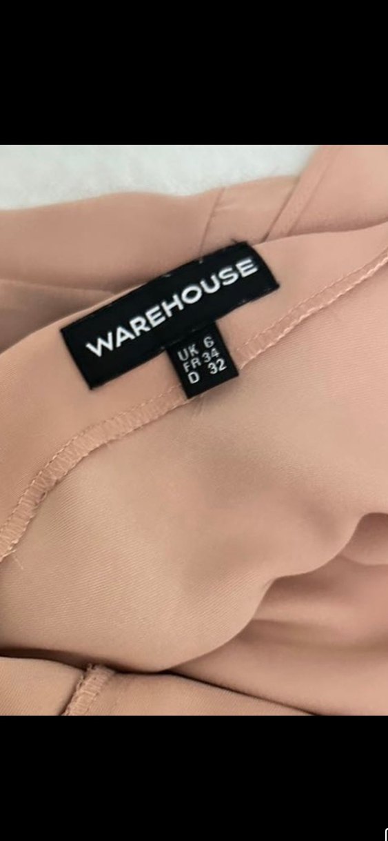 Pudra Drapeli V Yaka Kolsuz Bluz - Görsel 3