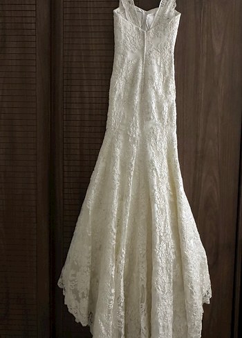 Askılı Balık Uzun Kuyruklu Gelinlik - Görsel 3