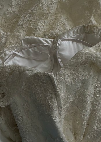 Askılı Balık Uzun Kuyruklu Gelinlik - Görsel 9