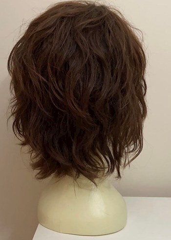 Koyu Kahverengi Kadın Peruk - Görsel 3